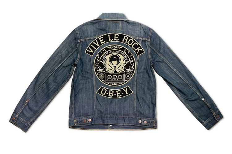 André Saraiva x Shepard Fairey x Levi's Paris Denim Trucker Jackets