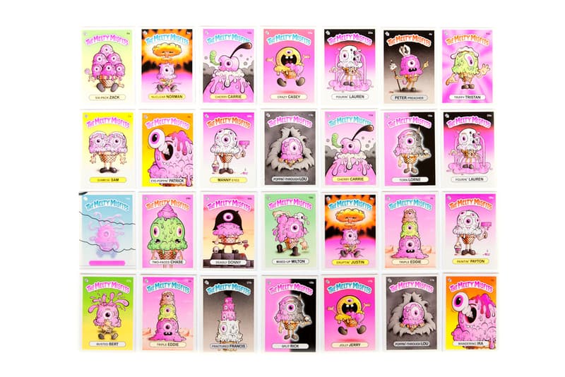 Buff Monster "The Melty Misfits" Collectible Sticker Cards