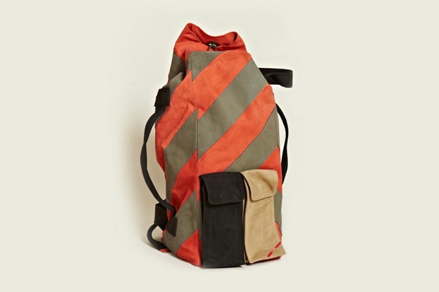 Leh Oversized Leather Duffle Backpack