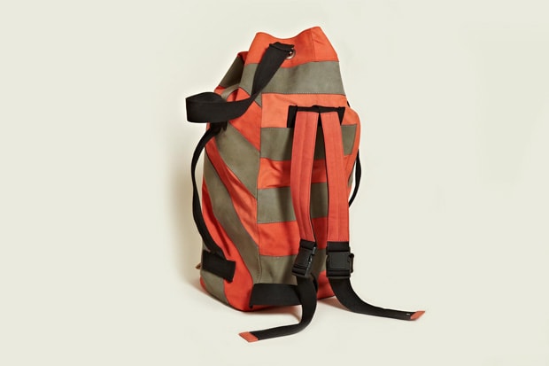Leh Oversized Leather Duffle Backpack