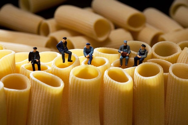 Miniature People Playing with Food by Christopher Boffoli