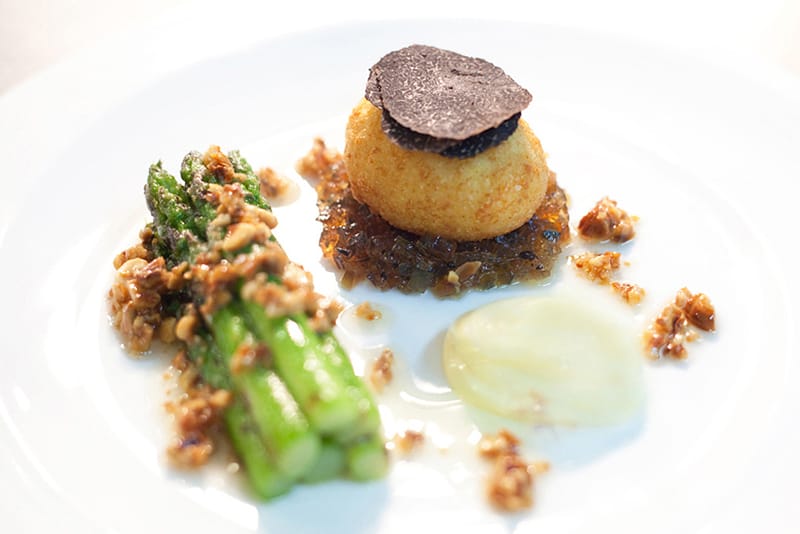 HYPEBEAST Eats… Chopped 21st Century Egg White and Truffle with Chargrilled Asparagus by Shane Osborn of ST BETTY