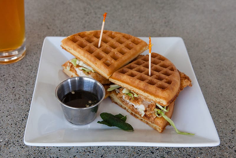 HYPEBEAST Eats... Fried Chicken Waffle Sandwich by The Iron Press