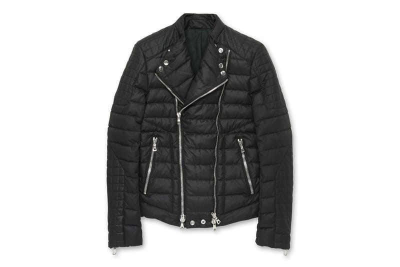 biker style puffer jacket