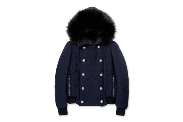 Balmain Hooded Fur Jacket