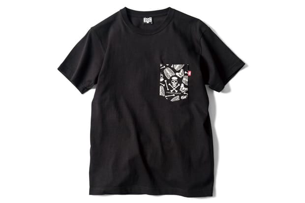 BOUNTY HUNTER BxH SKULL PATTERN Pocket T-Shirt