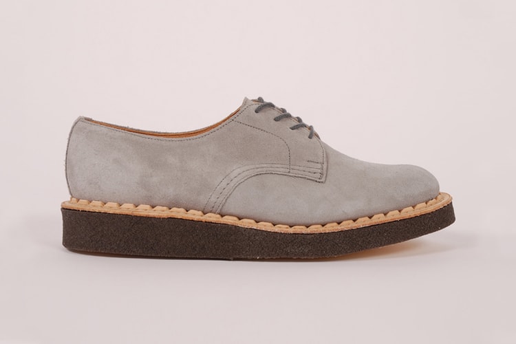 British Remains First Creeper Grey Suede