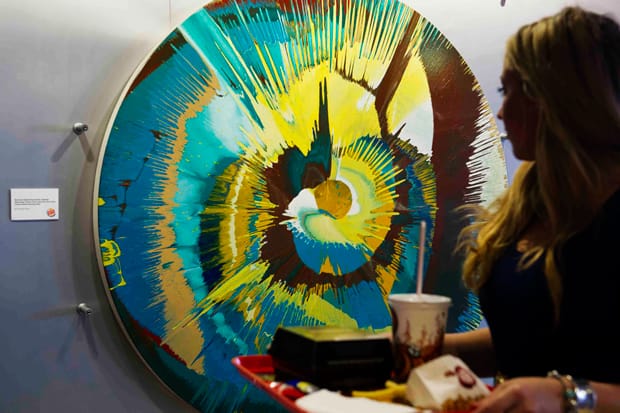 Damien Hirst Donates Original Spin Painting to Burger King 