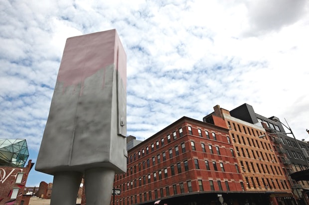 Erwin Wurm "Big Kastenmann" Sculpture @ The Standard, New York