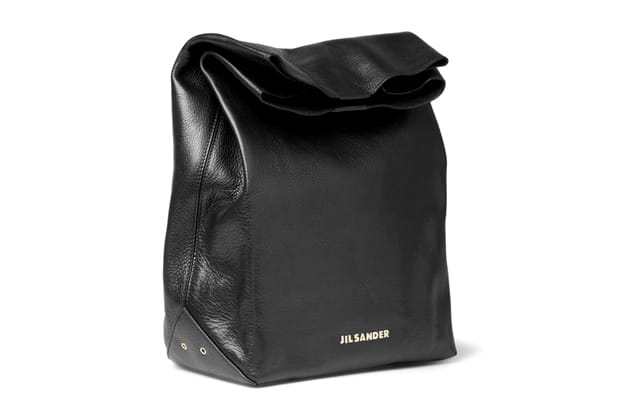 leather lunch bag