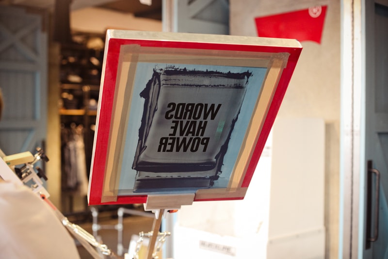 Levi's Print Workshop in London with Anthony Burrill