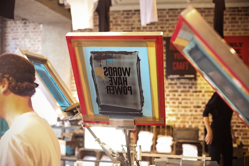 Levi's Print Workshop in London with Anthony Burrill