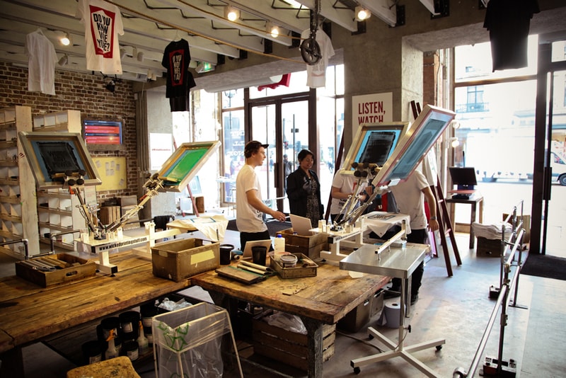 Levi's Print Workshop in London with Anthony Burrill