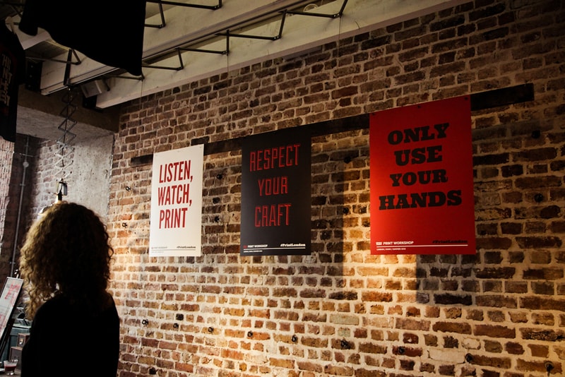 Levi's Print Workshop in London with Anthony Burrill
