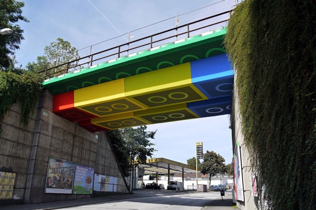 Megx Creates LEGO Bridge in Germany