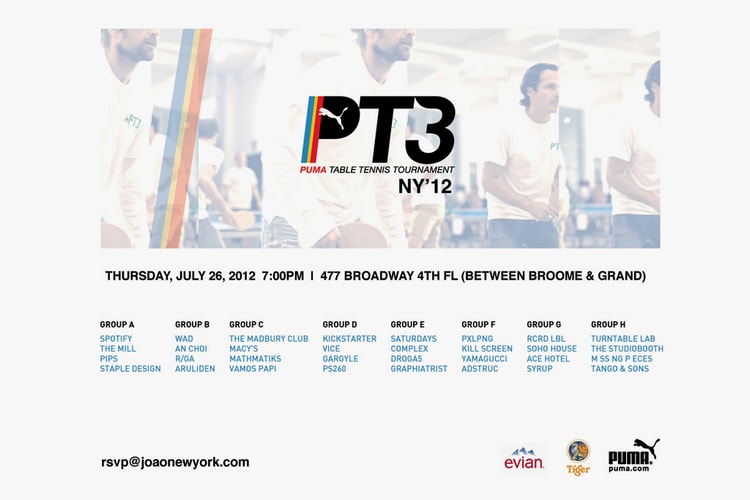 PUMA 2012 PT3 Table Tennis Tournament