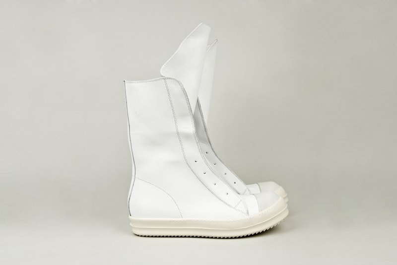 Rick Owens Leather Ramones Boot