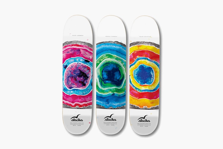 The Geode Series Skate Decks by Justin Krietemeyer for Stacks