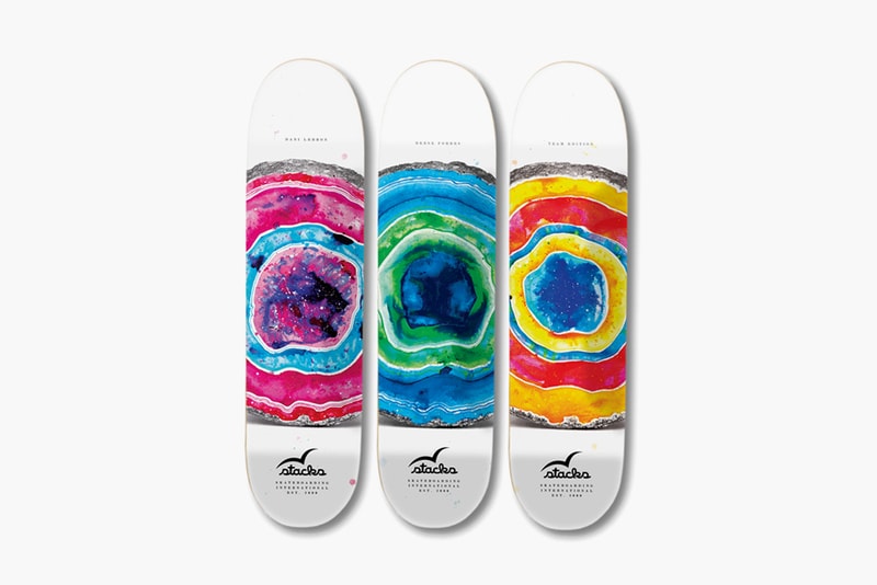 The Geode Series Skate Decks by Justin Krietemeyer for Stacks