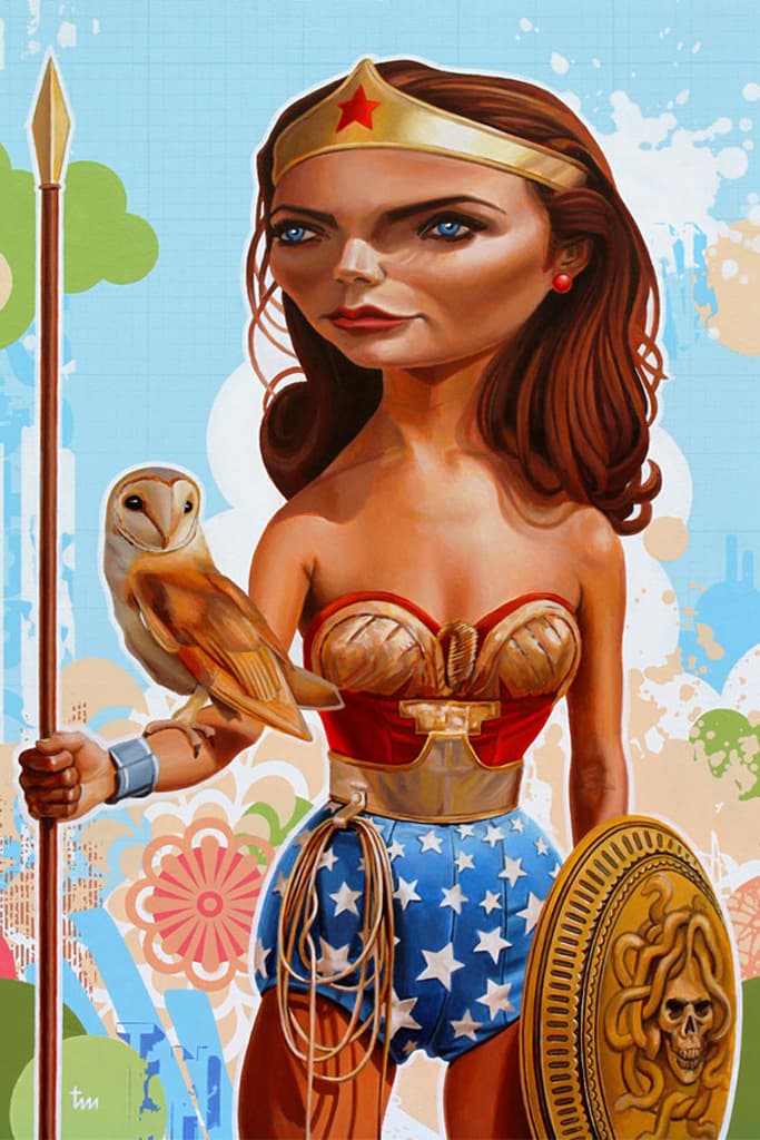 Tim Maclean Mixes Superheroes with Mythological Figures in "Fragments & Phantoms" Exhibition