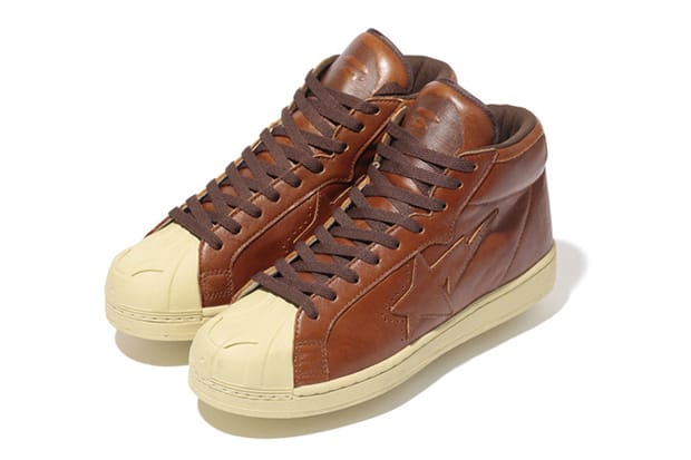 A Bathing Ape Oil Leather BIG TONGUE ULTRA SKULL STA