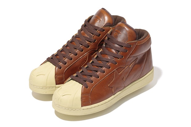 A Bathing Ape Oil Leather BIG TONGUE ULTRA SKULL STA