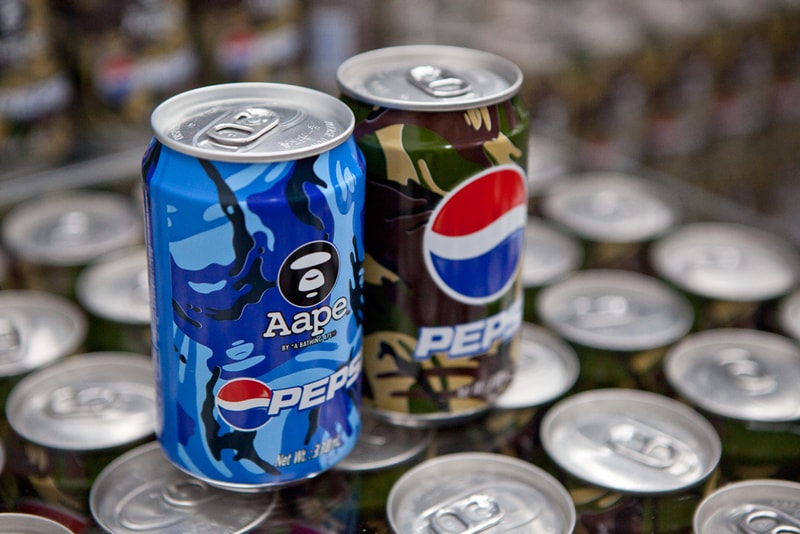 AAPE by A Bathing Ape x Pepsi 2012 "MOONFACE CAMO" Cans