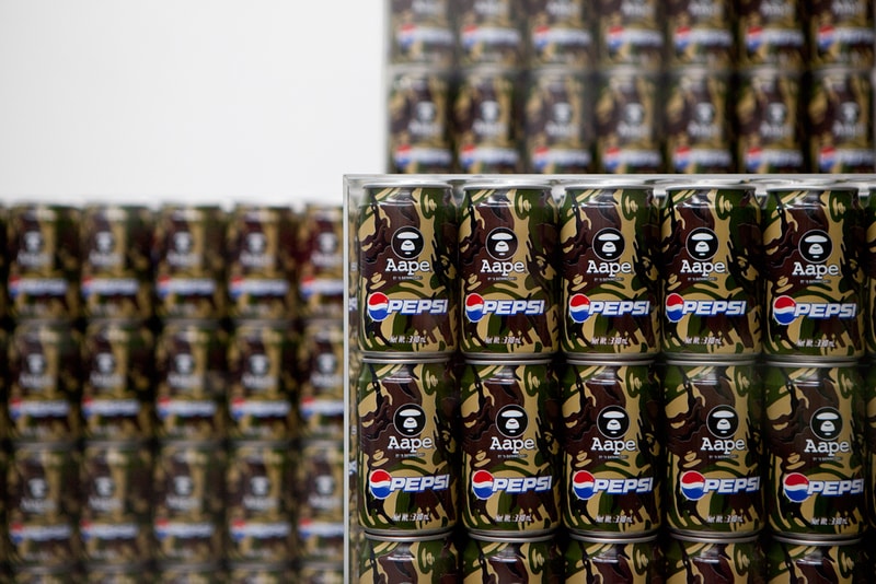 AAPE by A Bathing Ape x Pepsi 2012 "MOONFACE CAMO" Cans