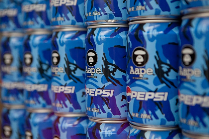 AAPE by A Bathing Ape x Pepsi 2012 "MOONFACE CAMO" Cans