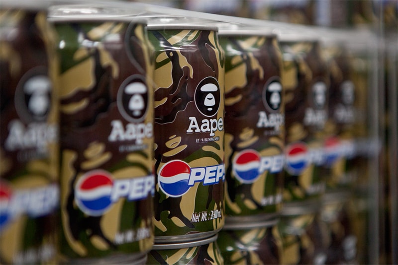 AAPE by A Bathing Ape x Pepsi 2012 "MOONFACE CAMO" Cans