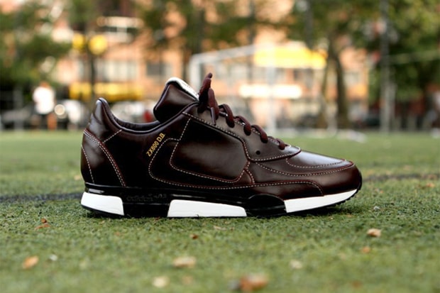 RARE Adidas David Beckham Sneakers Dark Brown Leather Sz 12