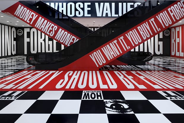Barbara Kruger "Belief + Doubt" Installation @ Hirshhorn Museum
