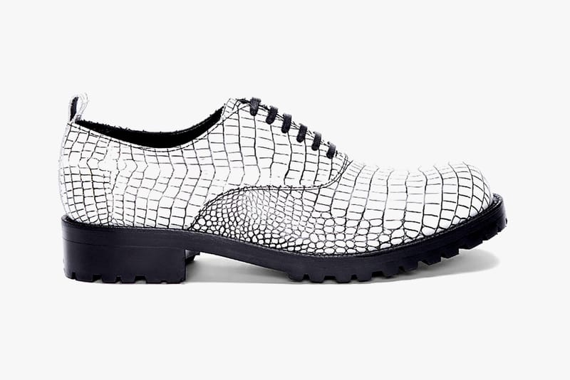 COMME des GARCONS HOMME PLUS Contrast Kip Embossed Shoes