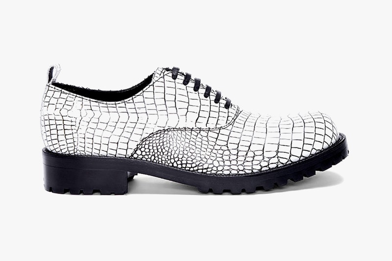 COMME des GARCONS HOMME PLUS Contrast Kip Embossed Shoes