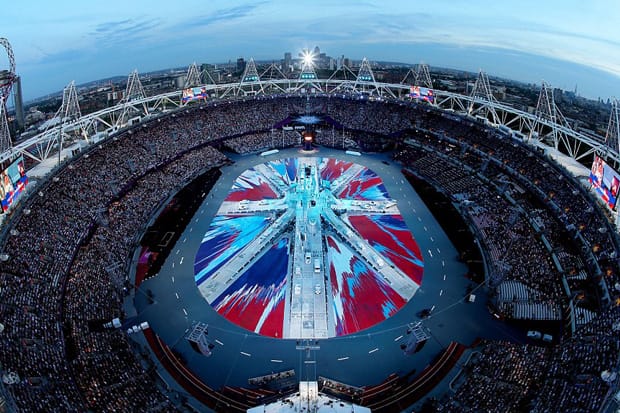 Damien Hirst UK Flag for 2012 London Olympics Closing Ceremony