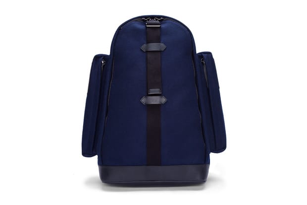 Givenchy Navy Felt and Leather Backpack
