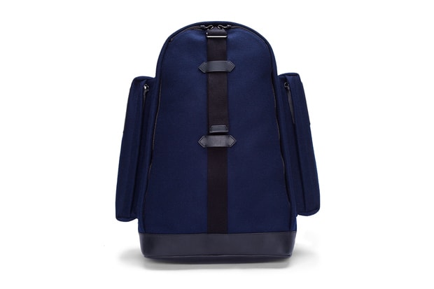 Givenchy Navy Felt and Leather Backpack