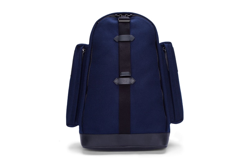 Givenchy Navy Felt and Leather Backpack