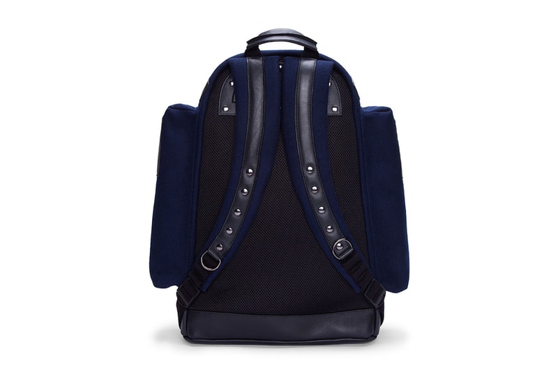 Givenchy Navy Felt and Leather Backpack