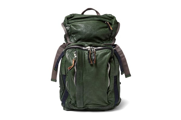Marni Forest Green Leather Backpack