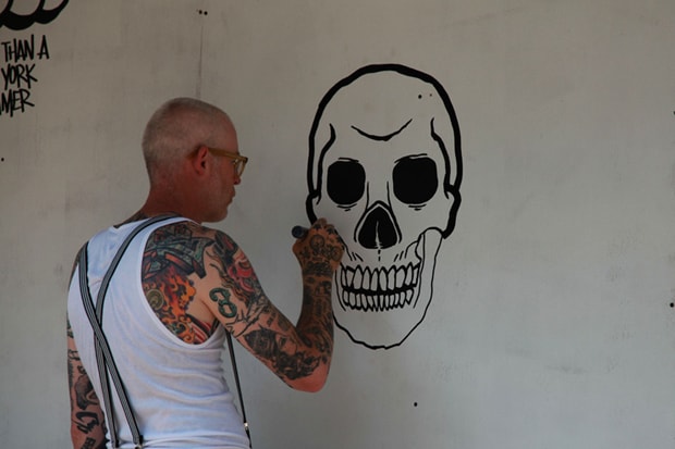Mike Giant Mural @ Manhattan Bridge Chinatown