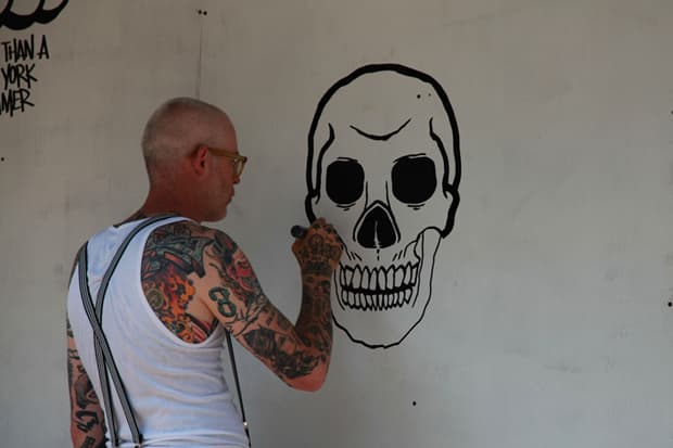 Mike Giant Mural @ Manhattan Bridge Chinatown