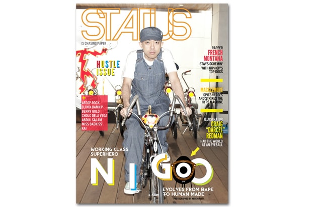 STATUS Magazine August 2012 "Hustle" Issue featuring NIGO