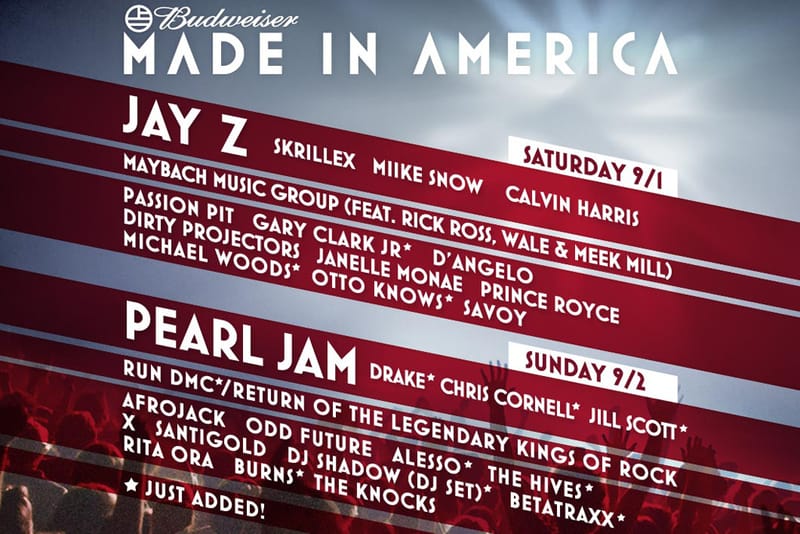 Win Two Free One-Day Passes for Jay-Z's MADE IN AMERICA FESTIVAL!
