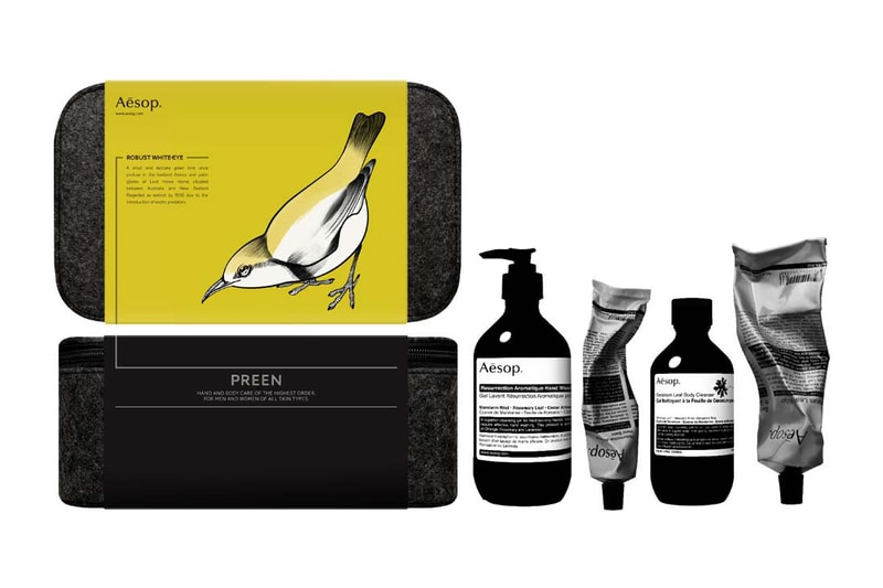 Aesop "Bird" Grooming and Care Kits