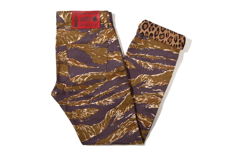 Atrium x Naked & Famous "Je T’Adore Tout Nue" Tiger-Camo Jeans 