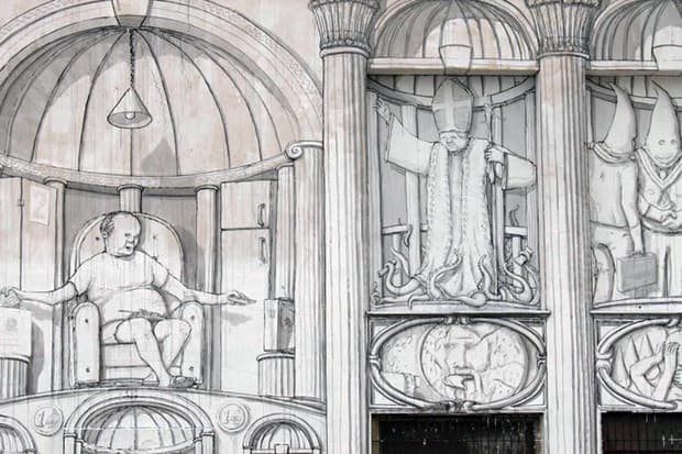 BLU's Latest Mural in Rome