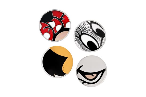 BUNNEY Minnie Mouse-Inspired Badges