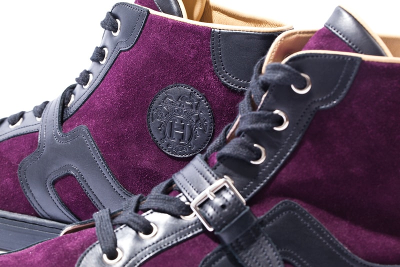 Hermes 2012 Fall Quantum High-Top Sneakers Prune/Noir