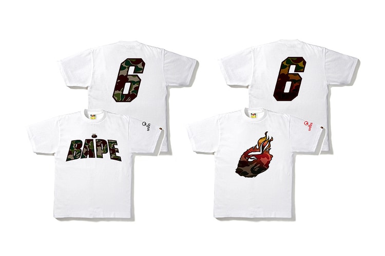 LeBron James' UNKNWN and A Bathing Ape Collaborate on a Series of T-Shirts